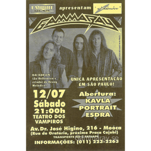 1997 – Somewhere Out In Space – Argentina Tour – Flyers.