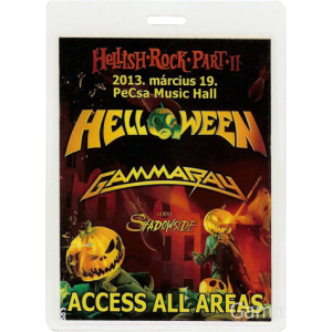 2013 – Hellish Rock Part II Pass – Budapest.