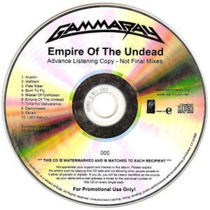 2014 – Empire Of The Undead – Promo Cd.