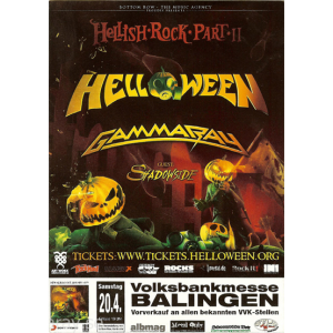 2013 – Hellish Rock Tour 2013 – Flyer.