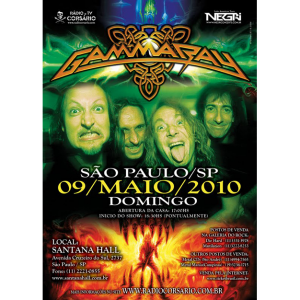 WANTED: 2010 – To The Metal Tour – 9/5 -10 – Brazil – Flyer.