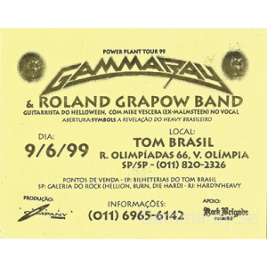 1999 – PowerPlant Tour -99 – Brazil – Flyer.
