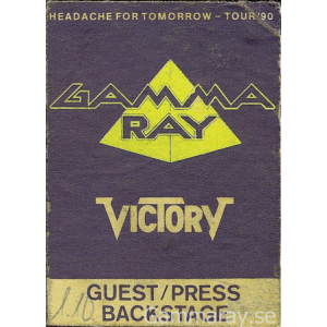 1990 – Headache For Tomorrow Tour90 – Guest/Press Pass.