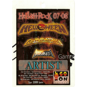 2008 – Hellish Rock – 07/08 Tour Pass – Spain.