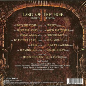 2007 – Land Of The Free II – Limited First Edition Cd – Korea.