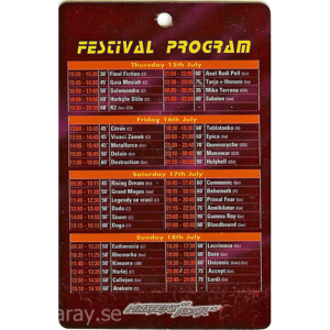 2010 – Masters Of Rock Pass – 15-18 July – Czech Republic.