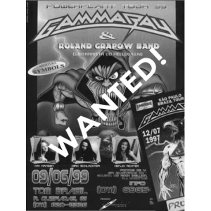 WANTED: 1999 – PowerPlant South America – Tour -99 – Flyer.