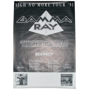 1991 – Sigh No More Tour Poster.