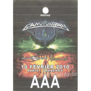 2010 – To The Metal Tour – 10 Feb – Paris.