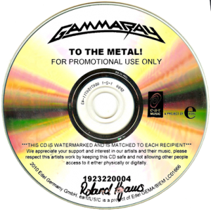 2010 – To The Metal – Cd – Promo.