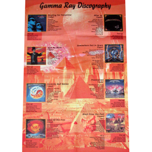 Poster From Metal Shock With Discography On The Back.