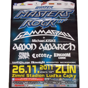 2011 – Winter Masters of Rock – Tour Poster – Czech Republic.