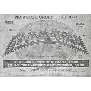 WANTED: 2001 – No World Order Tour 2001 – Czech – Poster.