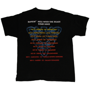 Raysin´Hell With The Beast – Tour 2003 – T-shirt.