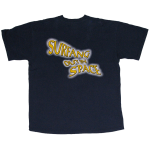 Surfang Out In Space – Blue T-shirt.