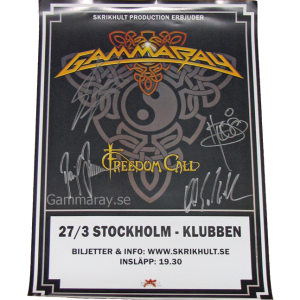2010 – To The Metal Tour – Stockholm Poster.
