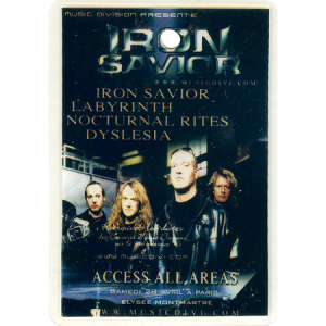 Iron Savior – Backstage Pass – Paris 28/04.