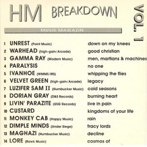 1997 – HM Breakdown Vol1 – Cd.