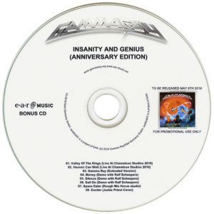 2016 – Insanity And Genius (Anniversary Edition) – Promo 2Cd-r.