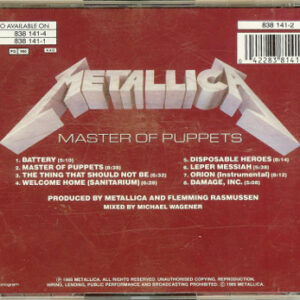 1986 – Master Of Puppets – Cd