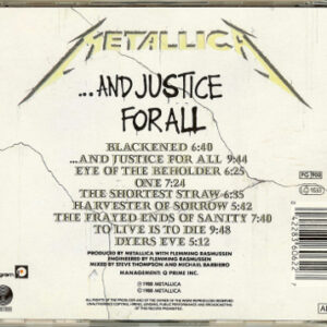 1988 – …And Justice For All – Cd