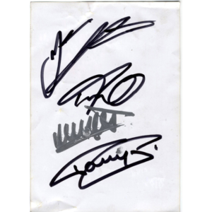 Signed Paper At Gates Of Metal Festival  – Sweden – 2004 by 4